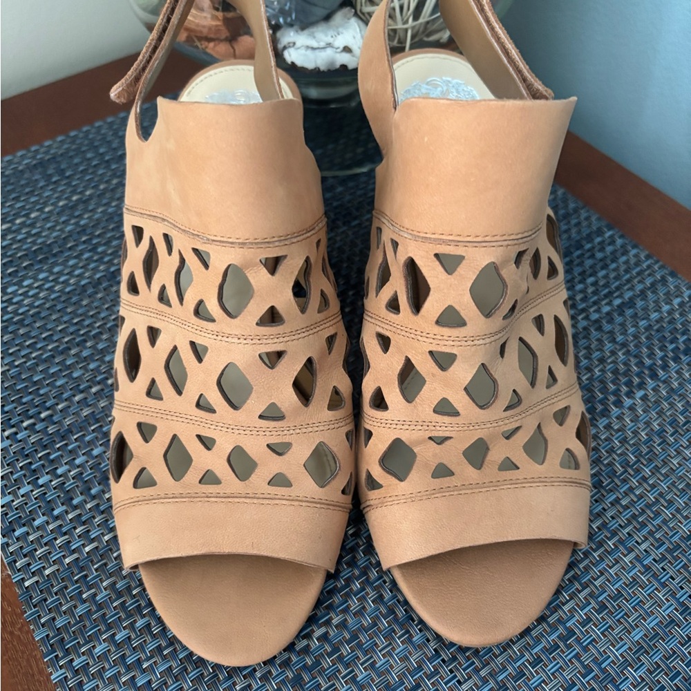 Vince Camuto Tan Cutout Women's Sandals